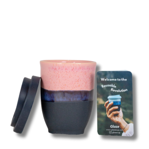 Glaze Re-useable Mug Pink