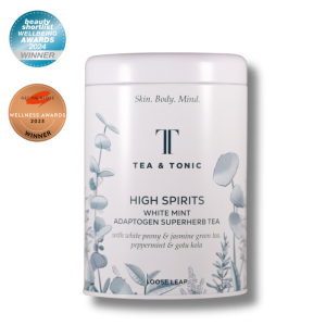 High Spirits White Mint Loose Leaf Tea Tin Pack Shot awards