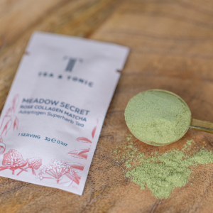 Meadow Secret Rose Collagen Matcha Single Serve Lifestyle