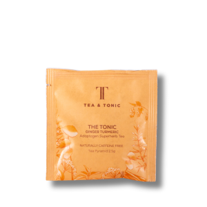 The Tonic Ginger Turmeric Individual Teabag pack shot