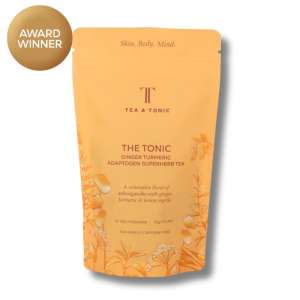 The Tonic Ginger Turmeric Teabags Discovery Pouch Pack Shot